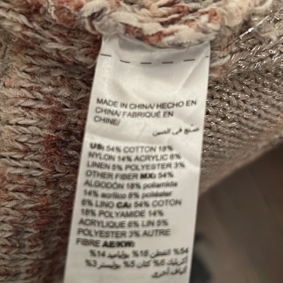 Chico’s Striped Mixed Yarn Cardigan Sweater - Picture 5 of 9